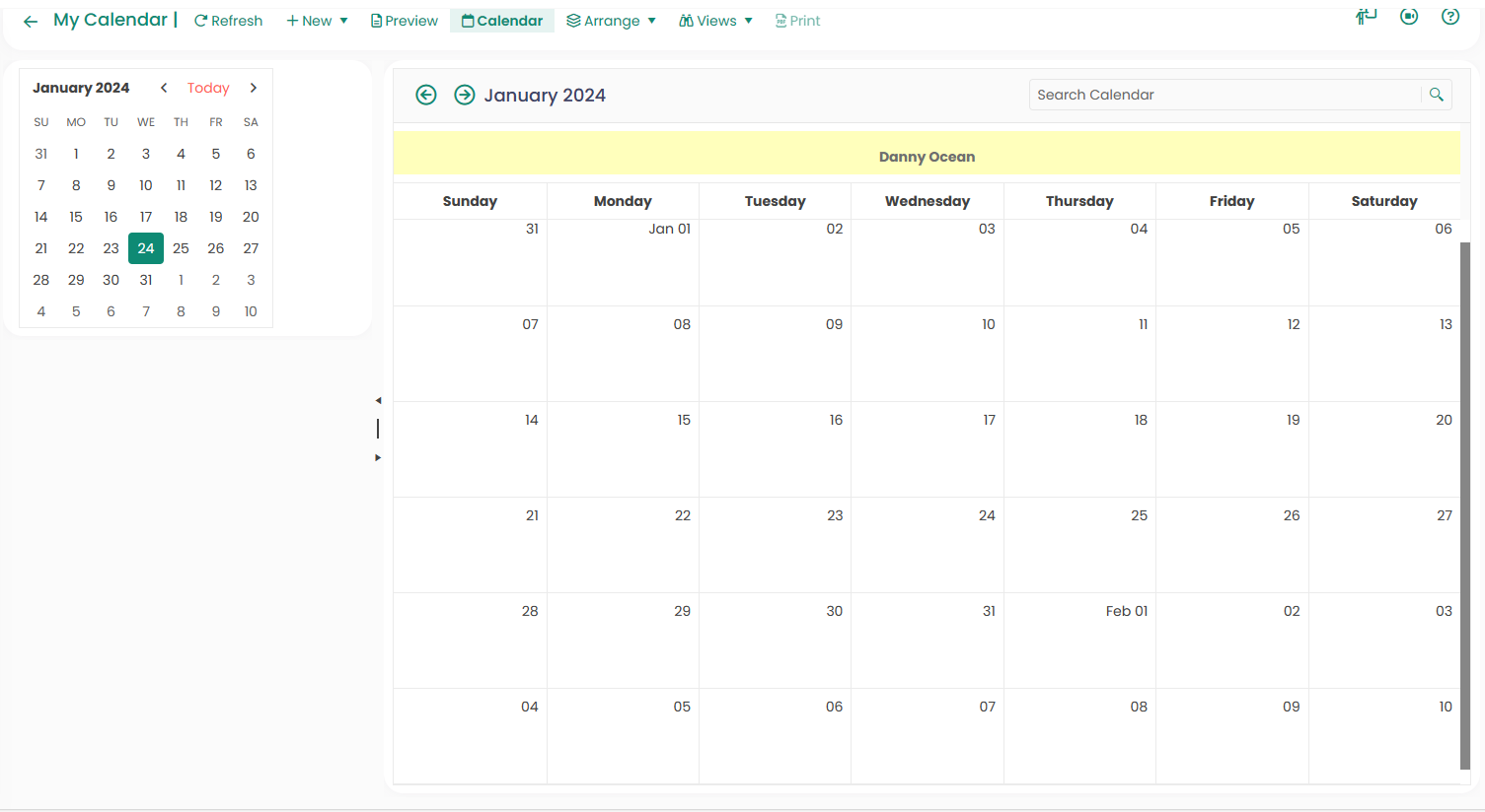 Calendar