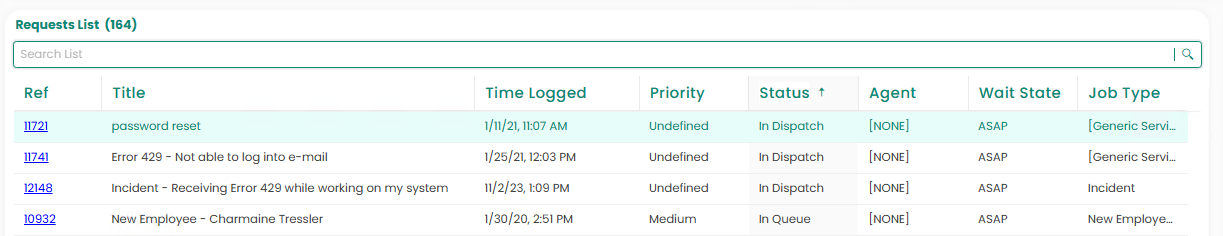 End User - My Requests