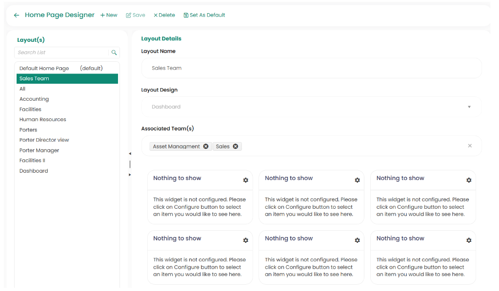 Home Page Designer