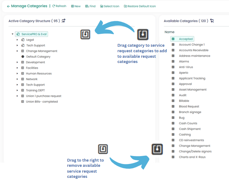 Manage Categories