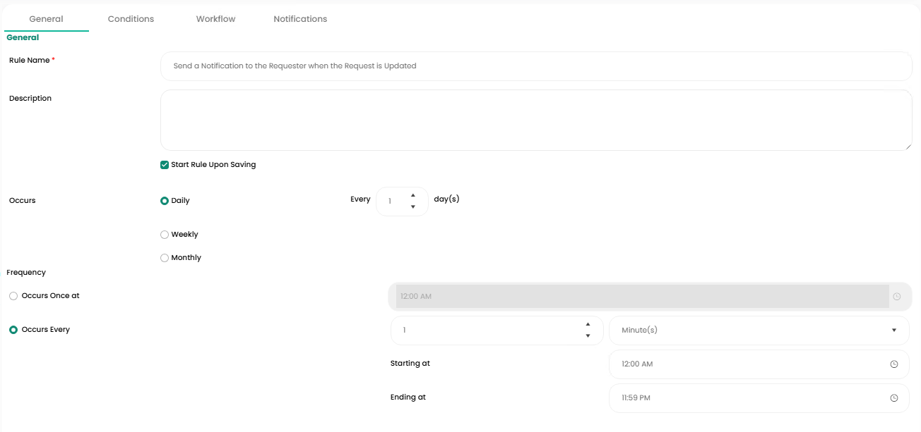 Sample 3: Email notification to Requester when a request has been ...