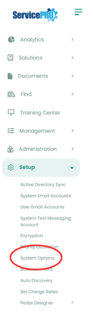 System Options