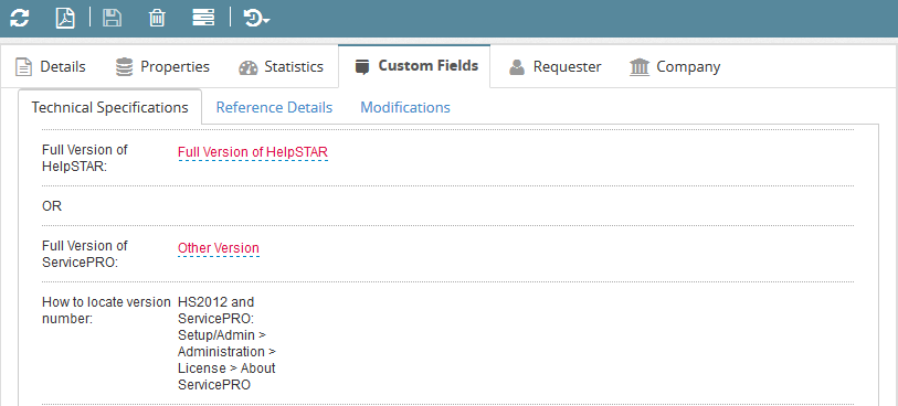 ServicePRO Web End User Portal - My Requests