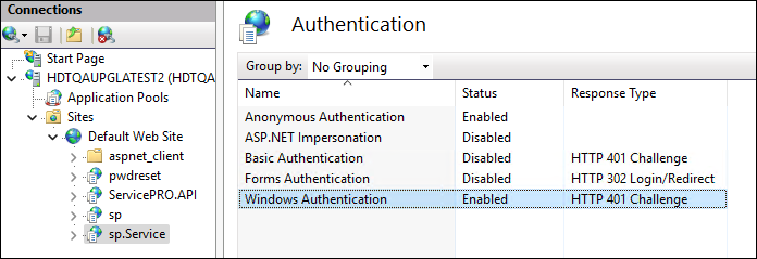 ServicePRO - On Premise Active Directory Pass-through Authentication