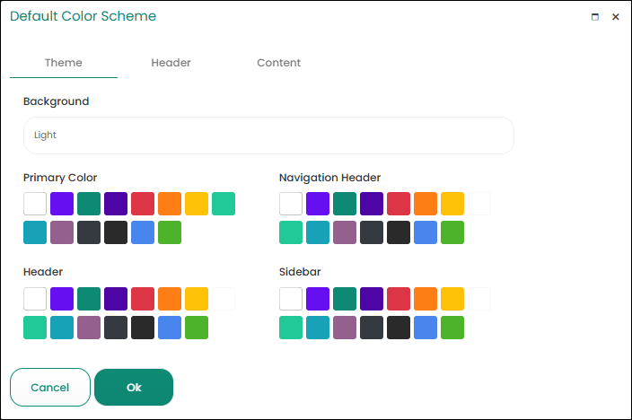 Color Theme Format Customize Themes